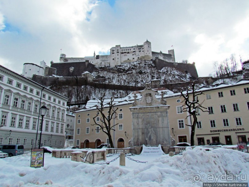 Три уровня центра Зальцбурга. Уровень 1 - улицы и площади