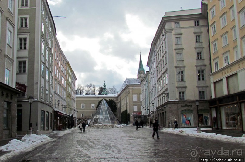 Три уровня центра Зальцбурга. Уровень 1 - улицы и площади