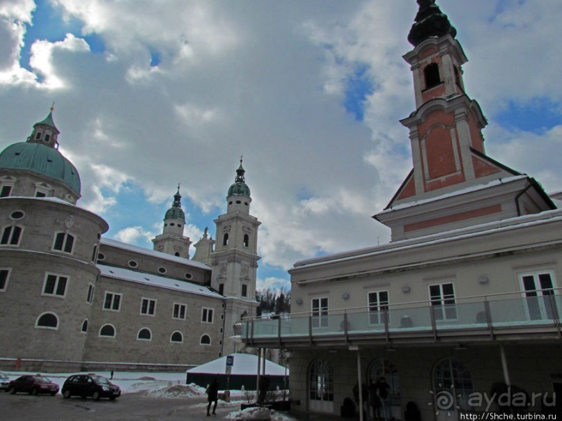 Три уровня центра Зальцбурга. Уровень 1 - улицы и площади