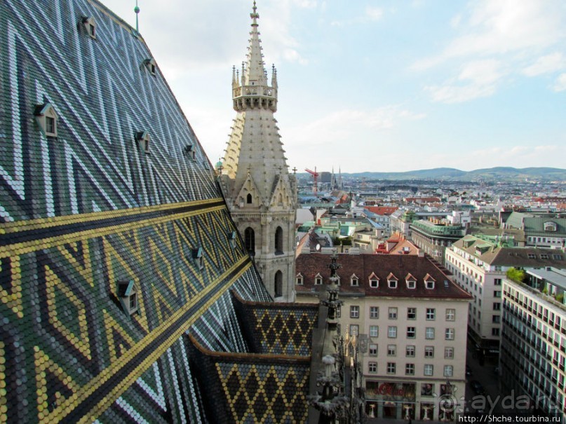 Вена с колокольни Домского собора (Stefansdom)
