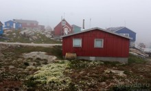 Ледяной порой Аасиаат из тумана выплывает