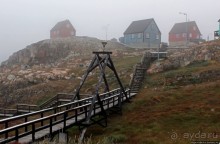 Ледяной порой Аасиаат из тумана выплывает