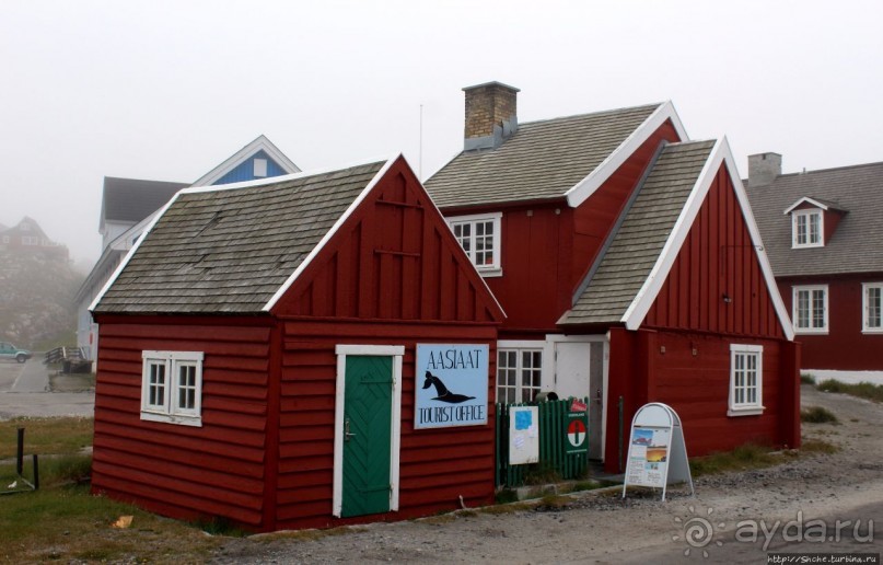 Ледяной порой Аасиаат из тумана выплывает