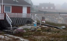 Ледяной порой Аасиаат из тумана выплывает