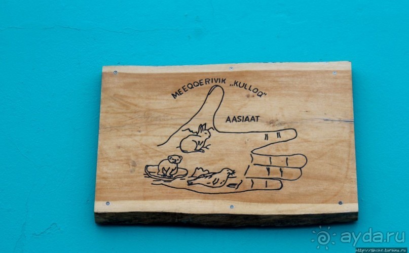 Ледяной порой Аасиаат из тумана выплывает