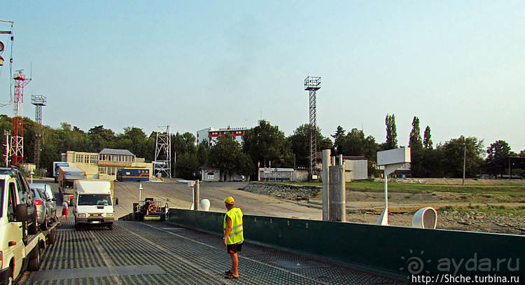 Паром через Дунай из Румынии в Болгарию "Калафат-Видин"