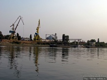 Паром через Дунай из Румынии в Болгарию "Калафат-Видин"