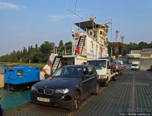 Паром через Дунай из Румынии в Болгарию "Калафат-Видин"