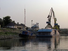 Паром через Дунай из Румынии в Болгарию "Калафат-Видин"