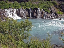 Hraunfossar- по-моему, самый живописный водопад Исландии