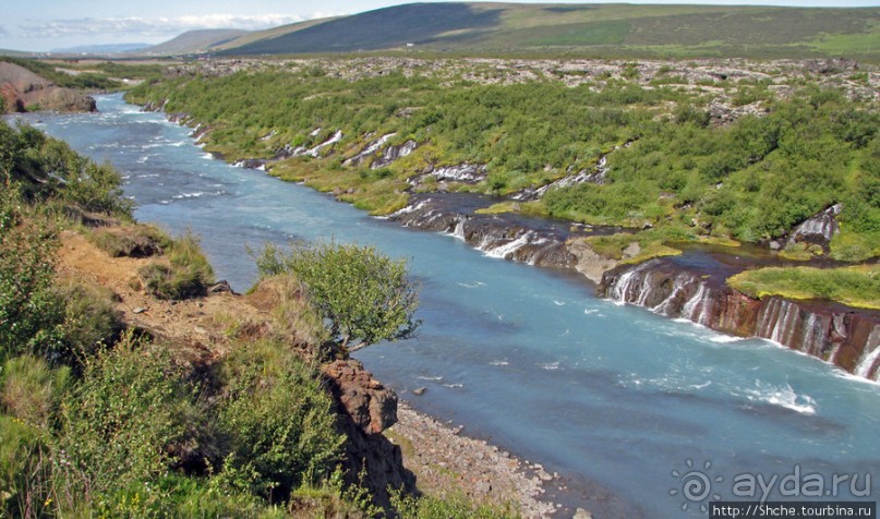 Hraunfossar- по-моему, самый живописный водопад Исландии