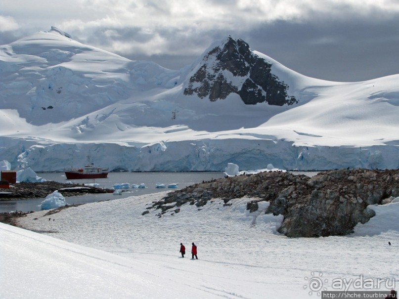 Чилийская антарктическая база Gonz. Videla в заливе Paradise
