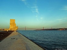 Набережная реки Тежу в районе Белем в Лиссабоне