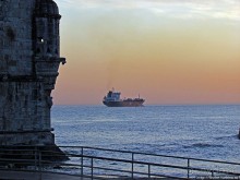 Набережная реки Тежу в районе Белем в Лиссабоне