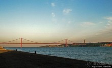 Набережная реки Тежу в районе Белем в Лиссабоне