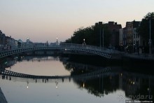 Сумерки на берегах реки Liffey