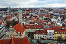 Лучшие виды на Мюнхен с башни церкви Святого Петра