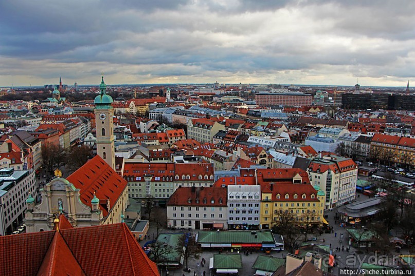 Лучшие виды на Мюнхен с башни церкви Святого Петра