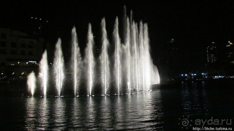 Дубайский хит. Свето-музыкальное шоу фонтанов ночью