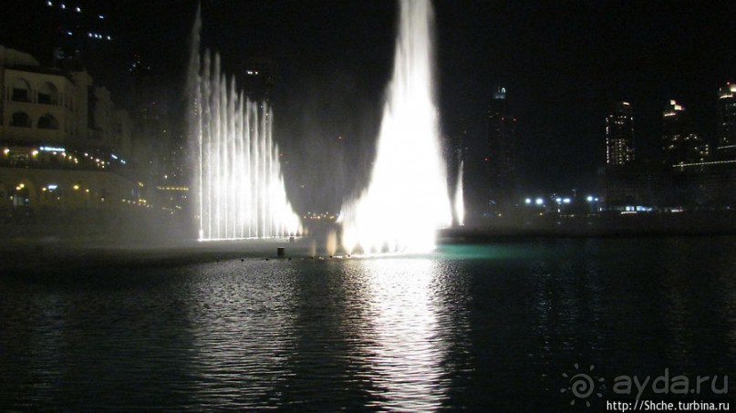 Дубайский хит. Свето-музыкальное шоу фонтанов ночью
