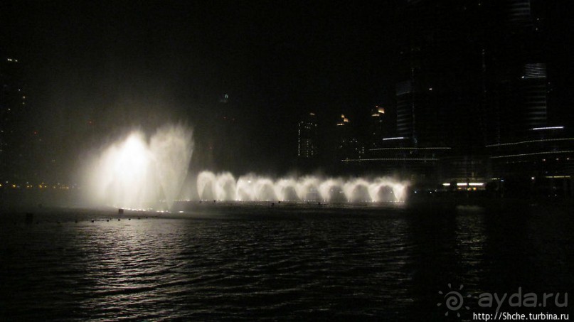 Дубайский хит. Свето-музыкальное шоу фонтанов ночью