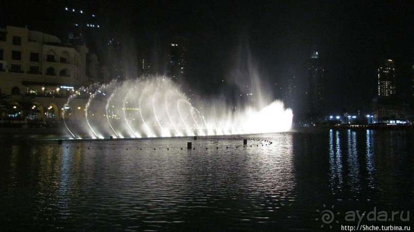 Дубайский хит. Свето-музыкальное шоу фонтанов ночью