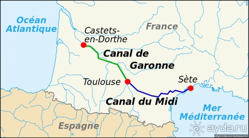 Канал-Дю-Миди ( ЮНЕСКО 770) — и это наследие Людовика XIV