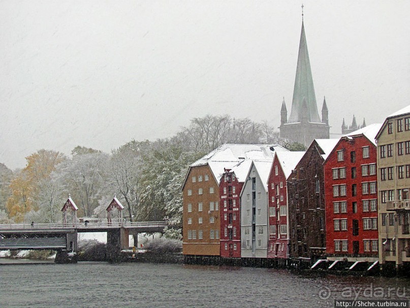 Тронхейм. Зимние зарисовки исторического центра