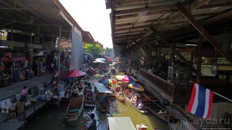 По каналам тайской Венеции — плавучая деревня-рынок