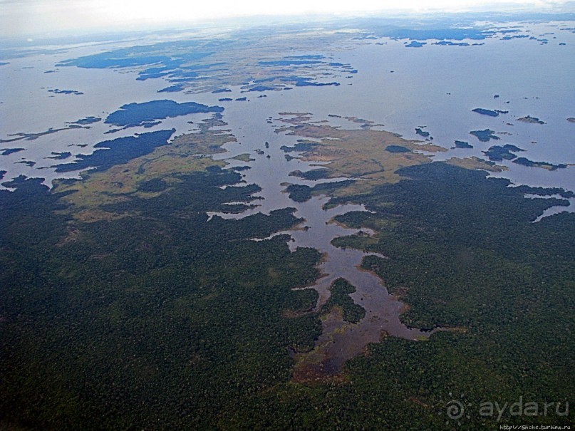 Под крылом самолета... Дельта реки Ориноко