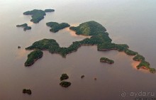 Под крылом самолета... Дельта реки Ориноко