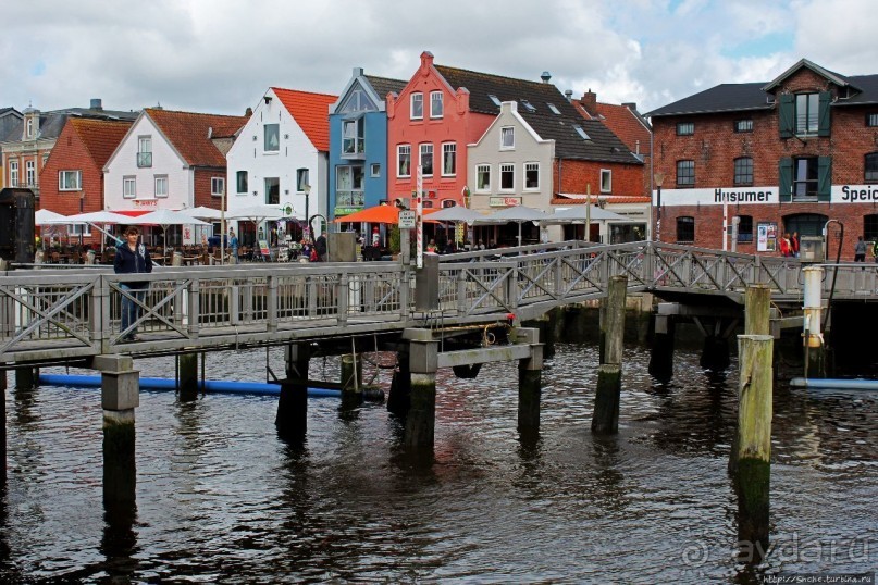 Гавань Хузума — самое живописное и оживленное место города