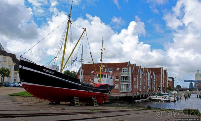 Гавань Хузума — самое живописное и оживленное место города