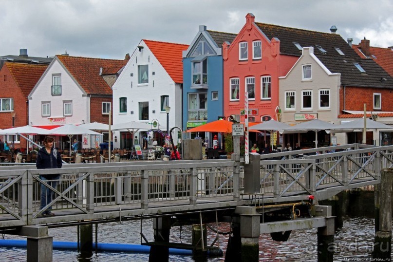 Гавань Хузума — самое живописное и оживленное место города