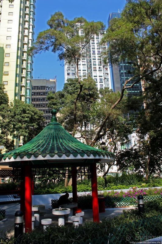 Когда в Гонконге все спокойно. Уютный парк среди небоскребов