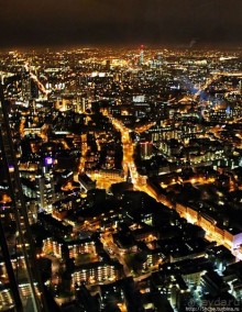 Ночной Лондон со смотровой небоскреба "The Shard" (Осколок)