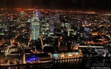 Ночной Лондон со смотровой небоскреба "The Shard" (Осколок)
