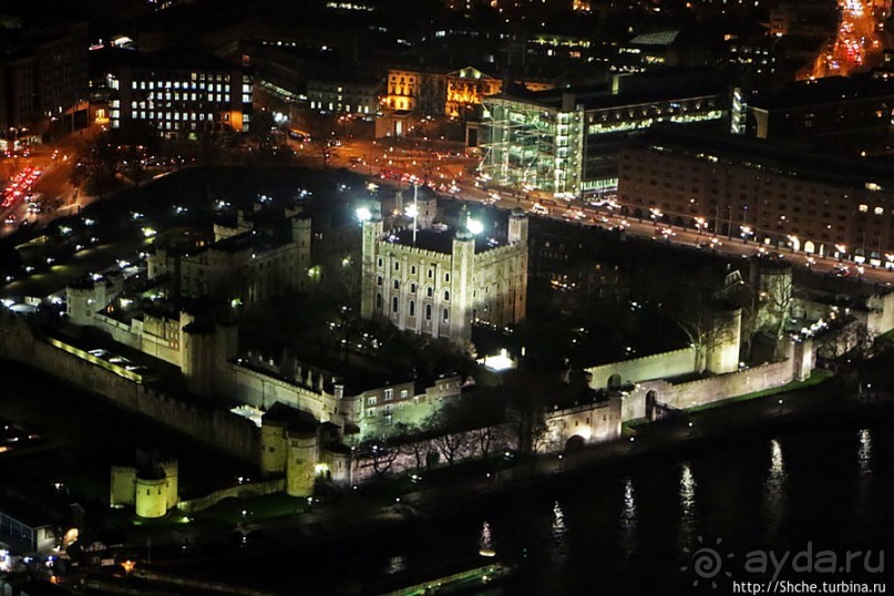 Ночной Лондон со смотровой небоскреба "The Shard" (Осколок)