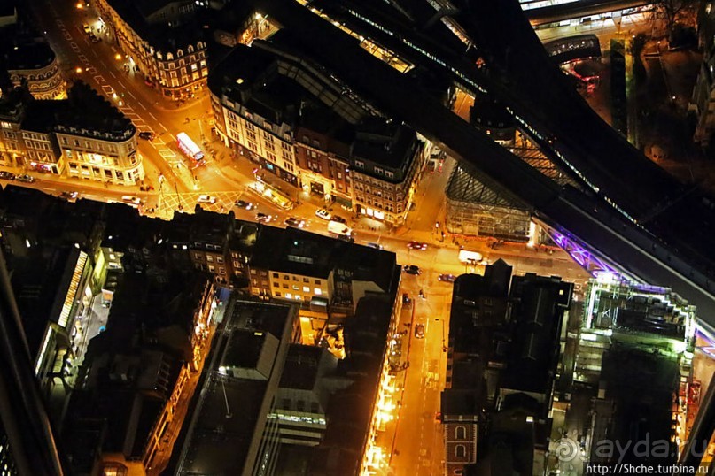 Ночной Лондон со смотровой небоскреба "The Shard" (Осколок)