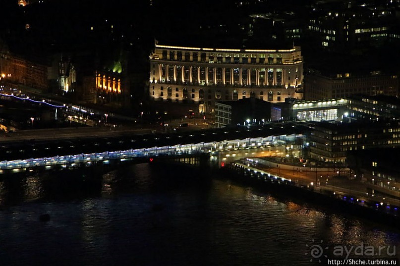Ночной Лондон со смотровой небоскреба "The Shard" (Осколок)