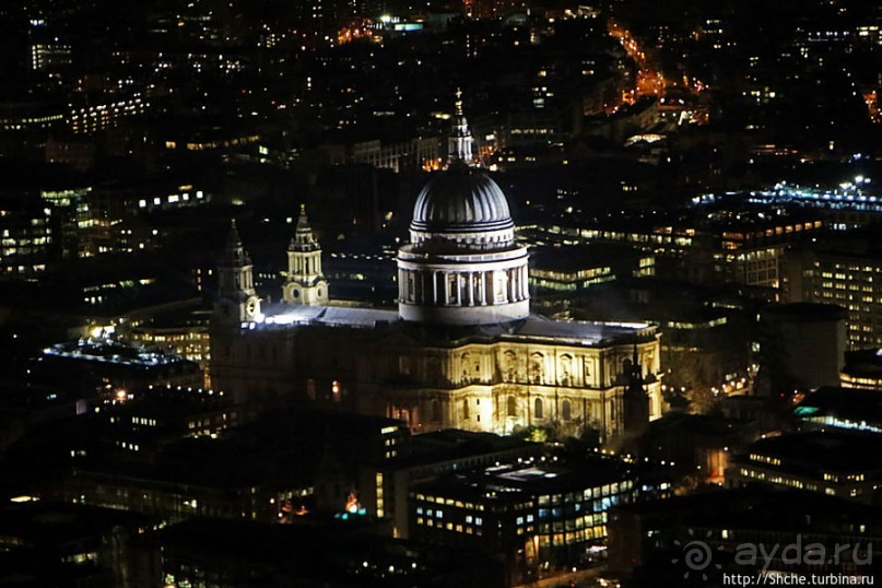 Ночной Лондон со смотровой небоскреба "The Shard" (Осколок)