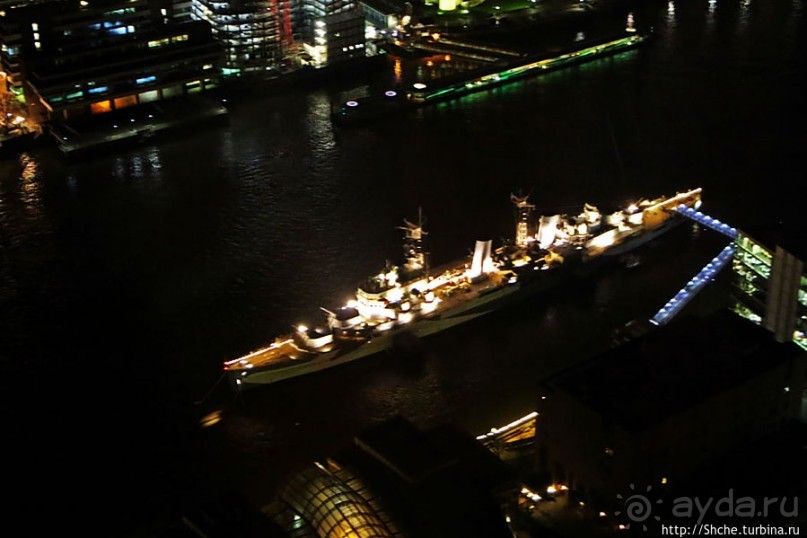 Ночной Лондон со смотровой небоскреба "The Shard" (Осколок)