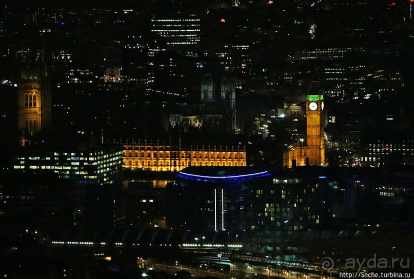 Ночной Лондон со смотровой небоскреба "The Shard" (Осколок)