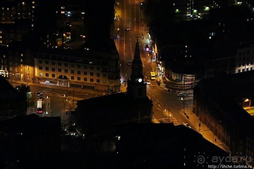 Ночной Лондон со смотровой небоскреба "The Shard" (Осколок)