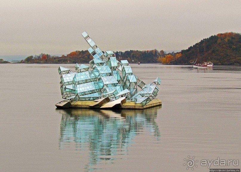 Осло-фьорд с крыши "Айсберга"