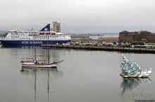 Осло-фьорд с крыши "Айсберга"