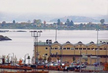 Осло-фьорд с крыши "Айсберга"