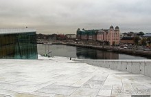 Осло-фьорд с крыши "Айсберга"