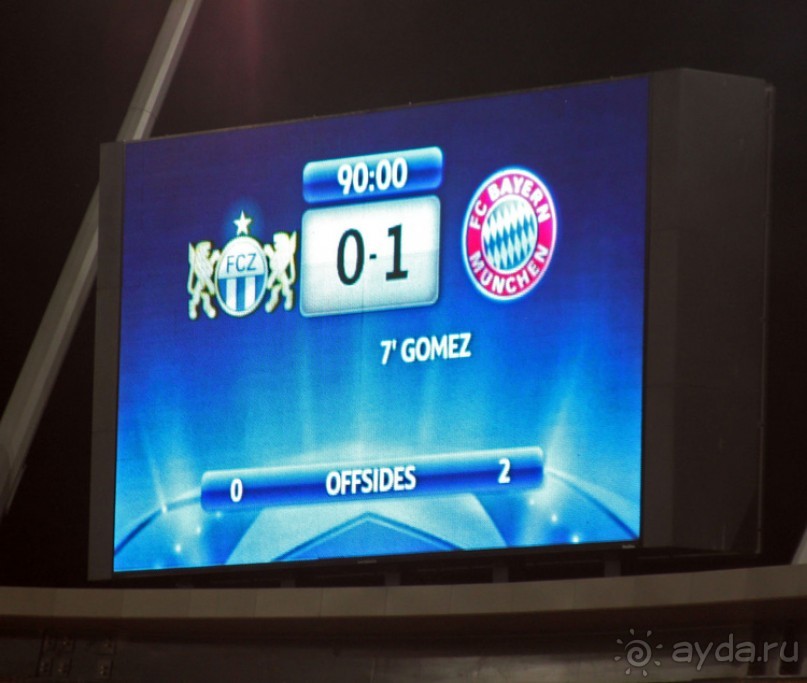 Швейцарская гастроль "Баварии". Что можно немцам, 2 взгляда