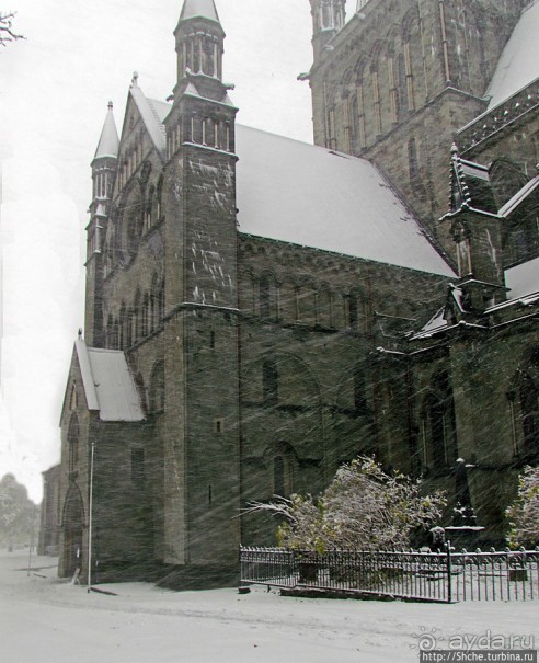 Норвегия непредсказуемая. Октябрьские метели в Тронхейме